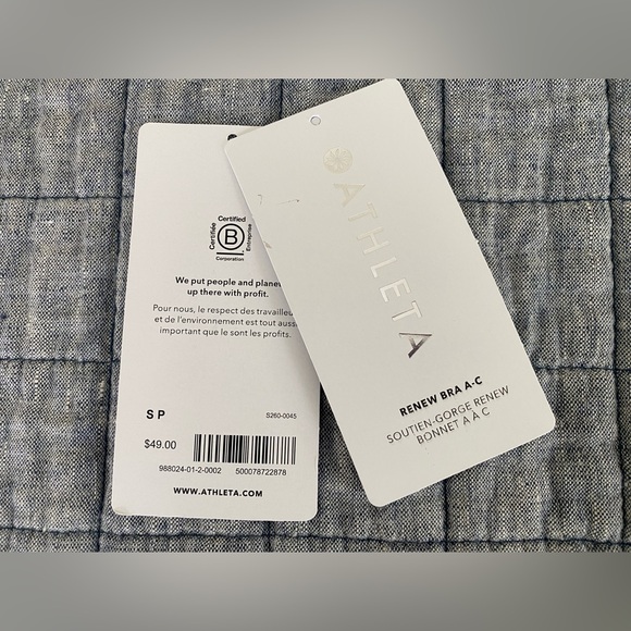 Women’s Athleta Renew Bra, Purple Sz S, A-C - Picture 10 of 10